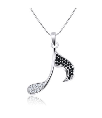 Necklace Silver Musical Notes SPE-331