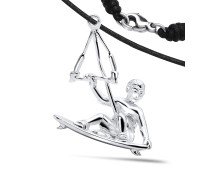 Surfboard Surgical Steel Necklaces SPE-3947 (316L)