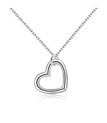 Heart Shaped Silver Necklace SPE-737
