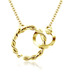 Gold Plated Silver Necklaces Line SPE-746-GP