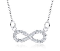 Shinny Infinity Shaped Necklaces Line SPE-749