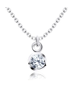 Necklace Silver Classic Circle SPE-80