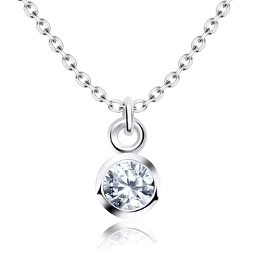 Necklace Silver Classic Circle SPE-80