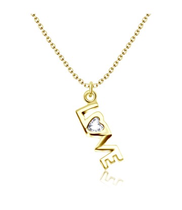 Gold Plated Romantic Love Necklaces SPE-813-GP