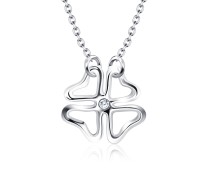 Lucky Clover Leaf Silver Necklace SPE-821