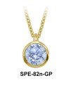 Necklace Silver Sparkling Circle SPE-82n