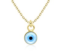 Gold Plated Evil Eye Necklace SPE-841-GP