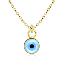 Gold Plated Evil Eye Necklace SPE-841-GP