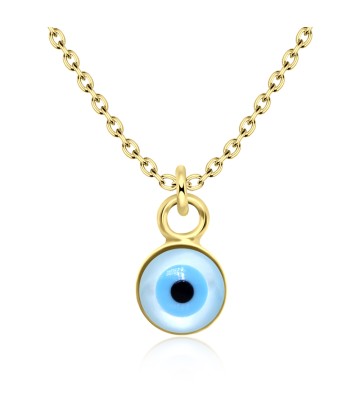 Gold Plated Evil Eye Necklace SPE-841-GP