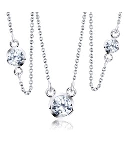 Necklace Silver Splendid Circle SPE-84