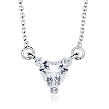 Necklace Silver Splendid Heart SPE-86