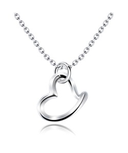 Heart Shaped Silver Necklaces Line SPE-87