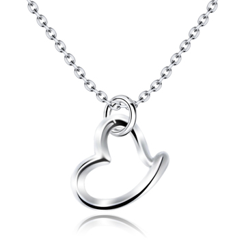 Heart Shaped Silver Necklaces Line SPE-87