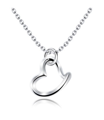 Heart Shaped Silver Necklaces Line SPE-87