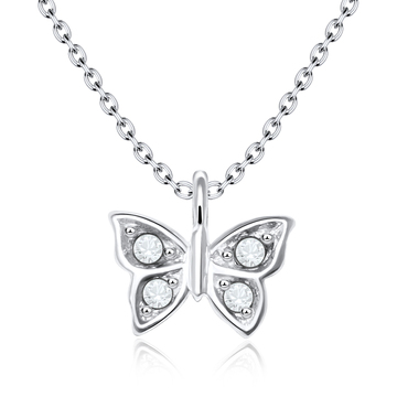 Necklace Silver Sweet Butterfly SPE-92