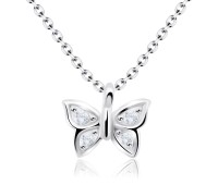 Necklace Silver Sweet Butterfly SPE-92n