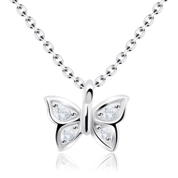 Necklace Silver Sweet Butterfly SPE-92n