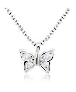 Necklace Silver Sweet Butterfly SPE-92n