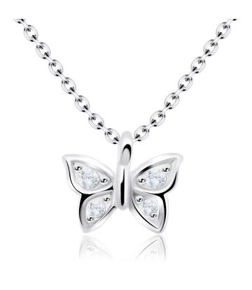 Sweet Butterfly Silver Necklace SPE-92n
