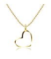 Silver Necklace Heart Line SPE-93n