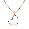 Silver Necklace Heart Line SPE-93n