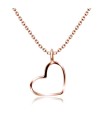 Silver Necklace Heart Line SPE-93n