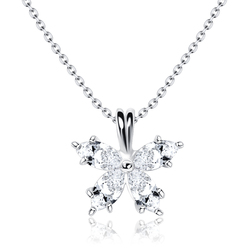 Necklace Silver Shining Flower SPE-95