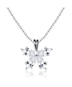 Necklace Silver Shining Flower SPE-95