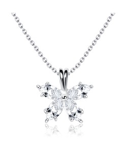 Necklace Silver Shining Flower SPE-95