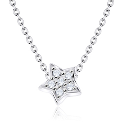 Necklace Silver CZ Star SPE-961