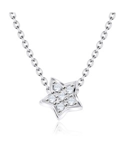 Necklace Silver CZ Star SPE-961