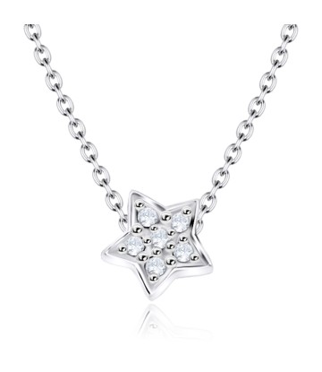 Necklace Silver CZ Star SPE-961