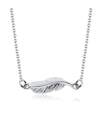 Beautiful Leaf Silver Necklace SPE-964