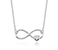 Infinity with Heart Shaped Necklace SPE-965