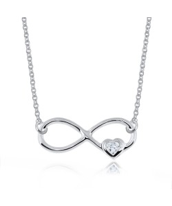 Infinity with Heart Shaped Necklace SPE-965