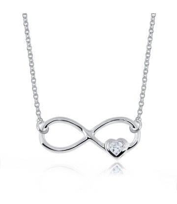 Infinity with Heart Shaped Necklace SPE-965