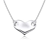 Solid Heart Shaped Necklace SPE-966