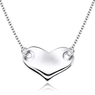Solid Heart Shaped Necklace SPE-966