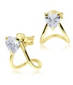 Heart CZ Stud Earring STC-2157