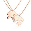 Necklace Silver Jigsaw Shape VAL-02