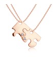 Necklace Silver Jigsaw Shape VAL-02