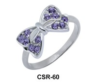 Silver Ring Shining Bow CSR-60