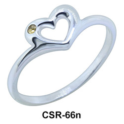 Design Heart Silver Ring CSR-66n 