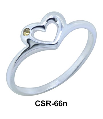 Design Heart Silver Ring CSR-66n 