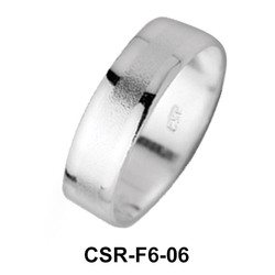 Silver Rings Rough Surfaces CSR-F6-06