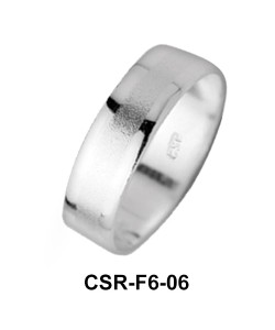 Silver Rings Rough Surfaces CSR-F6-06