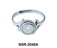 Pearl Silver Rings NSR-2048A