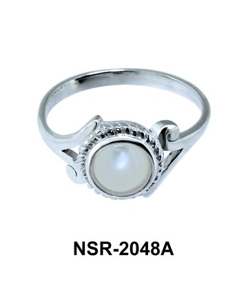 Pearl Silver Rings NSR-2048A