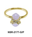 Rose Quartz Silver Rings NSR-2177