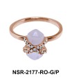 Rose Quartz Silver Rings NSR-2177